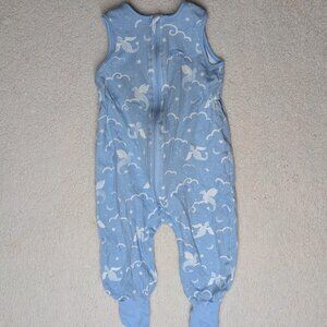 HALO Sleep Sack Swaddle Toddler  12-24 Month  Blue 100% Cotton Dragons